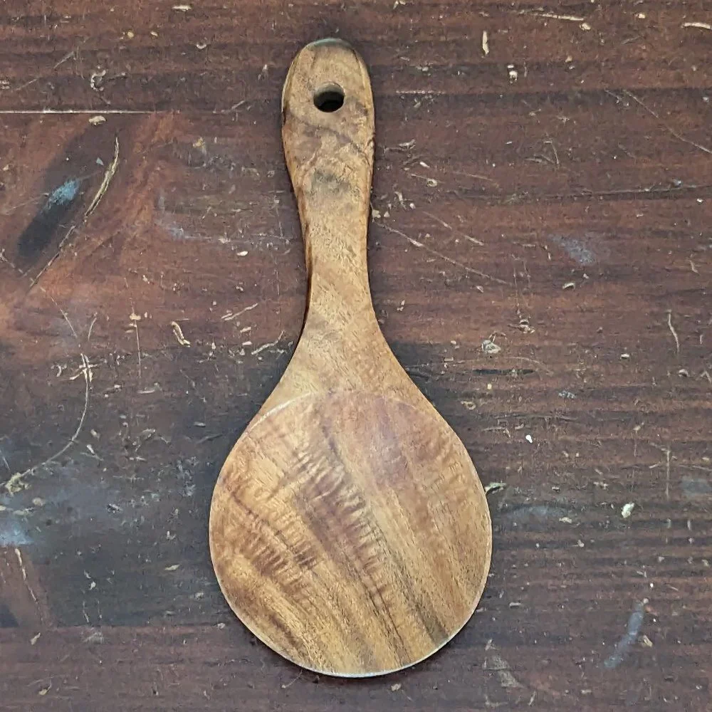 Wooden Spoon Teak Rustic Cottage Core Shabby Chic Boho‎ Décor Kitchen